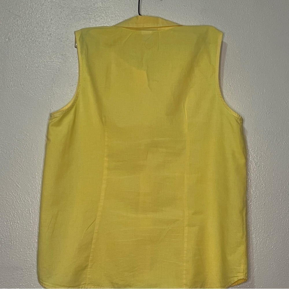 Fresh Produce set: yellow sleeveless shirt, Sz L. Yellow gingham pants, Sz XL. - Picture 5 of 13
